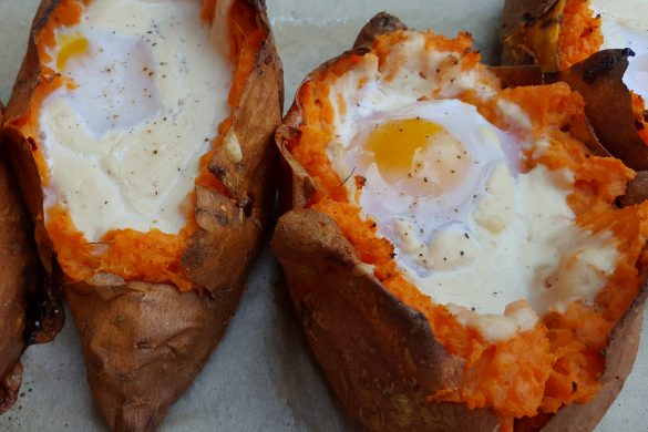 Sweet Potato Baked Eggs