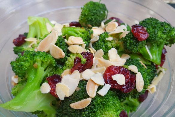 Sauteed Broccoli with Cranberries and Almonds